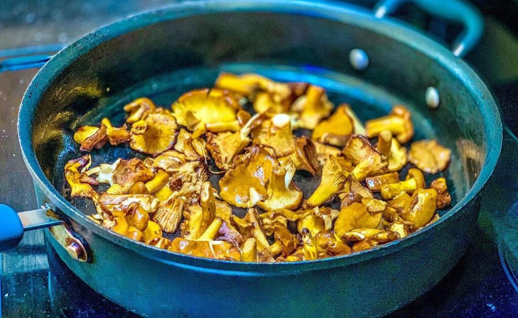 cuisson des girolles et des chanterelles